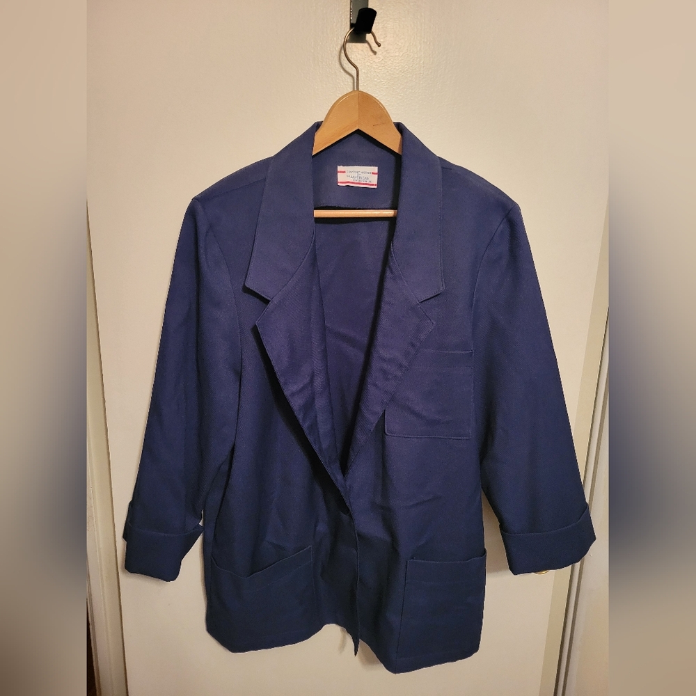 Classic Navy Blazer Jacket - Unbranded